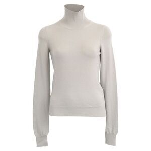 Jil Sander Turtleneck Sweater in Grey Cashmere